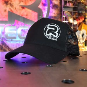 R-Tech Trucker Cap - Black, White Stitching
