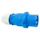 240V 32A 3 Pin Blue Plug IP44 6H