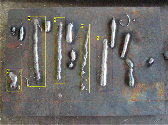 MIG welding test welds