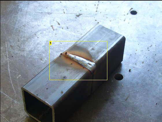 Ground down MIG welding joint